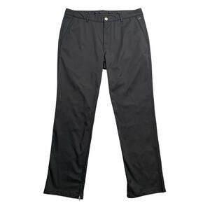 Bonobos Pants Mens 36 Black Maide Ankle Zip Straight Leg Performance Golf